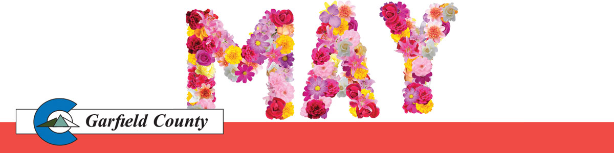 May banner with Garfield County logo