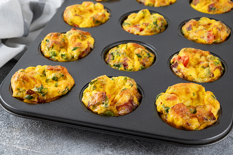 egg muffins in pan