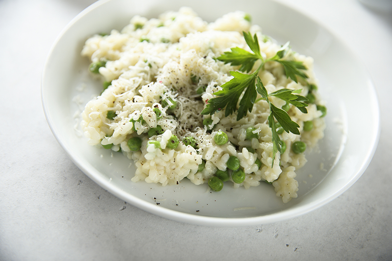 a plate of risotto